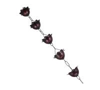 BAZEITFLOW Chaîne de Pluie Décorative Métal Style Fleur Moderne pour Gouttière et Facile à Installer Récupération Eau Apaisante pour Jardin et Maison
