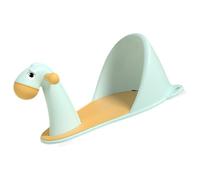 BAZEITFLOW Chaise de Bain pour Bébé Antidérapante Ventouses Siège de Bain pour -né en Plastique Bleu Ciel Support Ergonomique Sécurisé et Portable