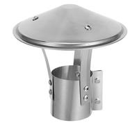 BAZEITFLOW Chapeau Cheminée Acier Inoxydable Aux Intempéries Capuchon Tubage Extérieur Protection Pluie Design Parapluie pour Meilleure Ventilation pour Poêles Ruraux