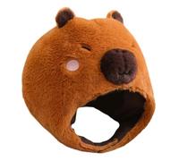 BAZEITFLOW Chapeau de Fête en Peluche Animal Rongeur Accessoire Déguisement Coton PP Léger Taille Unique Confortable pour Cosplay Carnaval et Séance Photo Couvre-Chef Animal Amusant et