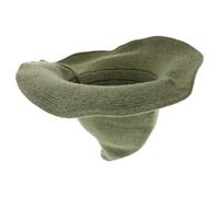 BAZEITFLOW Chapeau de Sorcière en Laine Mélangée Vert à Large Bord Taille Unique Chapeau Conique pour Costume Halloween Cosplay Sorcier Accessoire Médiéval Protection Solaire et Confort