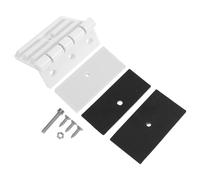 BAZEITFLOW Charnière pour Porte de Sauna Blanche Joint Noir et Vis Accessoire de Rechange en Plastique pour Porte Hammam Charnière Petite Taille Résistante à Haute Température Installation