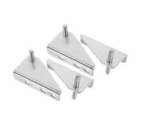 BAZEITFLOW Charnières de Réfrigérateur en Acier Inoxydable Lot de 4 Charnière de Congélateur Professionnelle Réparation de Porte de Réfrigérateur Accessoires Installation Facile