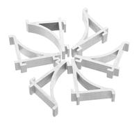 BAZEITFLOW Clips en Alliage D'aluminium pour Support Robuste Argenté 6 Pièces Étagère de pour Clayette et Métalliques, Accessoire Réfrigérateur pour Réfrigérateurs Congélateurs