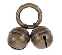 BAZEITFLOW Clochette Vintage en Laiton pour Collier de Chien et Chat, Clochette Sonore avec Mousqueton, Taille Ajustable, pour Suivi en Extérieur et Dressage, 1 Pièce