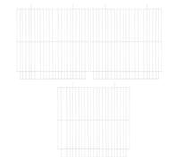 BAZEITFLOW Cloison en Fil de Fer pour Cage Petits Animaux 3 Pièces 28 X 27 CM Panneau de Séparation Métallique Sécurisé pour Habitat Hamster et Enclos Écureuil