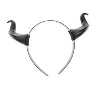 BAZEITFLOW Coiffe Corne de Buffle Réaliste Unisexe Accessoire de Déguisement Stable et Bandeau Tête Ox Horn Headdress pour Fête et Carnaval
