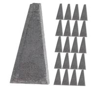 BAZEITFLOW Coins Triangulaires pour Manche de Hache en Acier Métal Robuste Certifié pour Fendre et Renforcer, Kit 30 Pièces, Outil Menuisier Professionnel pour Abattage et Travaux Forestiers