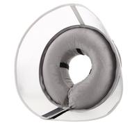 BAZEITFLOW Collerette Gonflable Chien et Chat Réglable PVC Cône Protecteur Anti-léchage pour Chiots et Chats Collier de Récupération Confortable et Ajustable