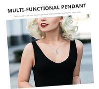 BAZEITFLOW Collier Urne pour Cendres Acier Inoxydable Pendentif Étoile de Mer Multifonction Souvenir Animal de Compagnie Commémoratif