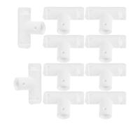 BAZEITFLOW Connecteur Pliable 3 Voies en Plastique Pp 20 Mm pour Cadre de Seau de Bain, Lot de 10 Pièces de Rechange, Accessoire Solide pour Bassin Bébé Pliable, Réparation et