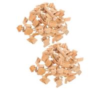 BAZEITFLOW Copeaux de Bois de Cyprès pour Barbecue et Fumoir Granulés de 3-5 Cm 2 Sachets de 400 G Copeaux Aromatisés pour Fumage Viande, Saucisses et Bacon, Accessoire Jardin et Grillades