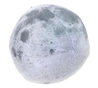 BAZEITFLOW Coussin Lune Décoratif en Peluche Moelleuse Forme Sphérique, Oreiller Douillet Maison Design Élégant et Détails Délicats