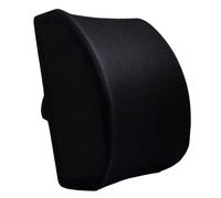 BAZEITFLOW Coussin pour Soulager le Mal de Dos Lombaire Ergonomique Rembourrage en Mousse à Mémoire de Forme Noir à Domicile Bureau
