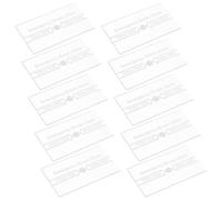 BAZEITFLOW Couvercle de Briseur de Glace pour Alarme Incendie Résistant aux Hautes Températures, Lot de 10 Pièces en Verre Transparent, Remplacement pour Interrupteur Manuel de Sécurité,