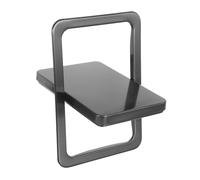 BAZEITFLOW Couvercle Encastré pour Poubelle Acier Inoxydable Design Étanche Anti-odeurs Couvre-ordures pour Cuisine et Salle de Bain Montage Intégré Plan de Travail Finition Grise Élégante