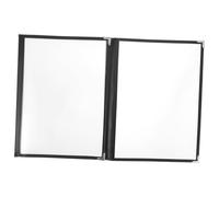 BAZEITFLOW Couverture de Classeur Transparent PVC pour Menu Protège Documents Antidérapant Porte Menu Multifonction pour Carnets et Dossiers Rangement Plat et Résistant Adapté Aux Restaurants