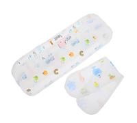 BAZEITFLOW Couverture Ventrale en Coton Motifs Cartoon pour Bébé -né, Protection le Froid et Taille Ajustable, Accessoire pour Emmaillotage et Soin du Nombril