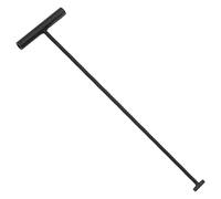 BAZEITFLOW Crochet de Levage en Acier Renforcé 50 CM X 8 MM Forme en T Crochet Utilitaire pour Plaques d'Égout et Couvercles de Regard Outil Polyvalent pour Travaux de Maintenance