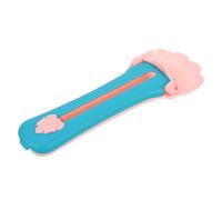 BAZEITFLOW Cuillère Compacte à Presser pour Nourriture Bande De Chat Design Poussoir Pratique Accessoire De Nourrissage Sécurisé Et Portable pour Alimentation Domestique