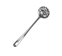 BAZEITFLOW Cuillère Passoire en Acier Inoxydable Brillante Longue Manche Anti-Brûlure Passoire à Cuillère pour Casseroles Chaudes pour Fondue Restaurant et Usage Domestique