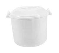 BAZEITFLOW Cuiseur à Riz Micro-ondes 3l avec Couvercle Hermétique, Cuisson Vapeur et Réchauffage Rapide, Ustensile Antiadhésif Portable pour Pâtes, Légumes et Repas Familiaux