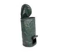 BAZEITFLOW de Rangement Déchets Jardin Réutilisable avec Sangle Confortable et Couvercle à Rabat pour Collecte et Ordures Extérieur