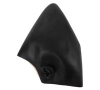 BAZEITFLOW de tête extraterrestre chauve casquette chauve halloween bonnet Bouchons de tête Cape en latex pour émulsion Noir