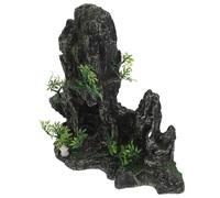 BAZEITFLOW Décoration Aquarium Rocaille Simulation Pierre Artificielle Cachette Creuse pour Crevettes et Poissons Abri Sécurisé pour Bassins de Toutes Ornement Résine Naturel pour Aquarium