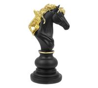 BAZEITFLOW Décoration Internationale D'Échecs en Résine Pièce Échecs Décor De Bureau Et De Maison Sculpture Cheval D'Échecs pour Salon Chambre Cadeau 8.27X3.74X2.95In