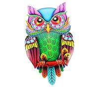 BAZEITFLOW Décoration Murale Forme De Hibou Suspension Métal Pour Chambre à Coucher Salon