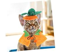 BAZEITFLOW Déguisement Halloween pour Chien et Chat Cape Réversible Citrouille et Confortable Costume Animal Fête
