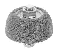 BAZEITFLOW Disque Abrasif à Gros Grain pour Pneus - Embout de Polissage en Caoutchouc Compatible Meuleuse Droite - Outil Rotatif de Préparation pour Réparation Rustines - Polyvalent pour