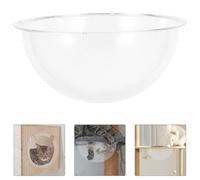 BAZEITFLOW Dôme pour Arbre à Chat en Acrylique Transparent 27 CM Nid-Capsule Demi-Sphère pour Chats D’Intérieur Refuge Calme et Sécurisé