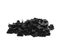BAZEITFLOW Écrous Cage en Fer M4 Noirs 100 Pcs - Écrous à Ressort Renforcés pour Fixation Antivibratoire de Racks Serveurs et Armoires Électriques, Résistants la Corrosion,