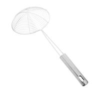 BAZEITFLOW Écumoire Araignée en Acier Inoxydable 14 Cm à Mailles Fines, Passoire à Friture Multifonction pour Égoutter Pâtes et Huile, Ustensile la Cuisine Inox Professionnel, Outil