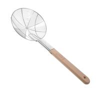 BAZEITFLOW Écumoire Inox avec Tamis Maille Fine Ustensile Cuisine Inox Résistant Filtre Huile Éclaboussures Manche Long Sécurisé pour Friture et Égouttage Quotidien