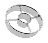 BAZEITFLOW Emporte-Pièce Rond pour Beignets en Acier Inoxydable Moule à Pâtisserie Réutilisable 1Pc Découpoir Créatif pour Cuisson Maison Accessoire Cuisine pour Desserts et Biscuits