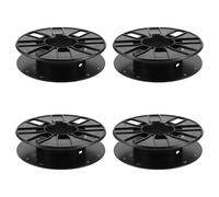 BAZEITFLOW Enrouleur de Rallonge Électrique 4pcs en Plastique Noir Léger, Gestion Facile des Câbles, pour Accessoires Imprimante 3d, Design Moderne et Compact