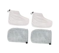 BAZEITFLOW Ensemble 2 Paires Chauffe-mains Et Couvre-pieds Taille Standard En Coton Isolant Pour Bain De Paraffine Thérapie à La Cire Chaude Spa Soins Domestiques