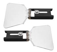 BAZEITFLOW Ensemble de 2 Protections Oculaires Transparentes pour Banc de 6 Pouces Écran de Protection d'Angle Antiprojection Accessoire de Fixation Solide pour Outil Électrique