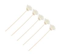 BAZEITFLOW Ensemble de 5 Bâtons Diffuseur Rotin Parfumés Chrysanthème Tiges Aromatiques Essentielles pour Diffuseur Huile Remplacement Décoration Intérieure