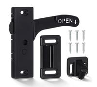 BAZEITFLOW Ensemble de Verrouillage de Porte Moustiquaire pour Camping-car, Poignée Droite Ergonomique en Plastique Solide et Alliage, Kit de Remplacement Sécurisé pour Porte Extérieure