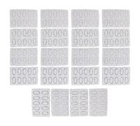 BAZEITFLOW Ensemble d'Outils pour Ongles 20 Pièces Papiers Abrasifs 100 150 180 240 pour Manucure Professionnelle Polissoirs pour Ongles en Acrylique Petit Polissoir Polyvalent pour Soin