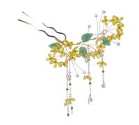 BAZEITFLOW Épingle à Cheveux Chinoise Vintage Pampilles et Fleur D'osmanthus, Fourche à Cheveux Résistante en Plastique, Résine et Fer pour Femmes, Accessoire Coiffure Élégant