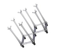 BAZEITFLOW Étagère de Rangement pour Verres Verre Support de Tasse de Cuisine Ventilé et Antidébordement Organisateur Compact pour Gobelets Mugs et Tasses Gris