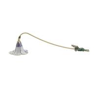 BAZEITFLOW Éteignoir à Bougie Rétro Métal avec Manche Long et Strass Outil Décoratif Sécuritaire pour Éteindre la Flamme Adapté Maison Fêtes et Événements