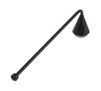 BAZEITFLOW Éteignoir à Mèche en Métal Antique Noir à Long Manche - Outil Sécurité pour Bougies Chauffe-Plat et Bougies Parfumées - Accessoire Vintage pour Maison et Fêtes