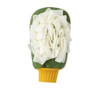 BAZEITFLOW Exfoliants Double-face pour Corps et Doux avec Côté Éponge et Loofah pour Bain et Confortable