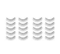 BAZEITFLOW Faux Cils Décoratifs avec Cristaux Noirs Extensions Épaisses pour Maquillage de Fête et Scène Artisanaux et Faciles à Poser